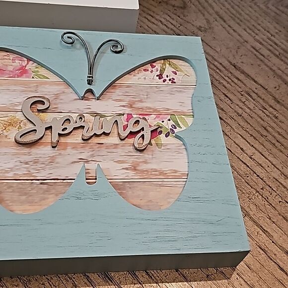 Spring wood sign distressed - Picture 3 of 7